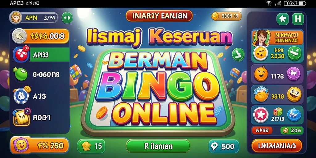 Tampilan menarik dari gameplay Bingo di API33.