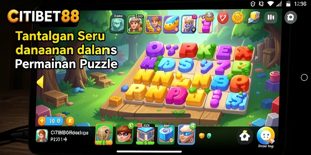 Screenshot utama CITIBET88 menampilkan gameplay Puzzle yang mengasyikkan.