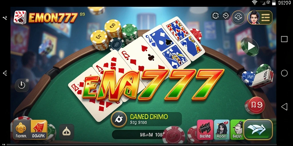 Screenshot gameplay EMON777 yang menampilkan aksi seru permainan Domino.