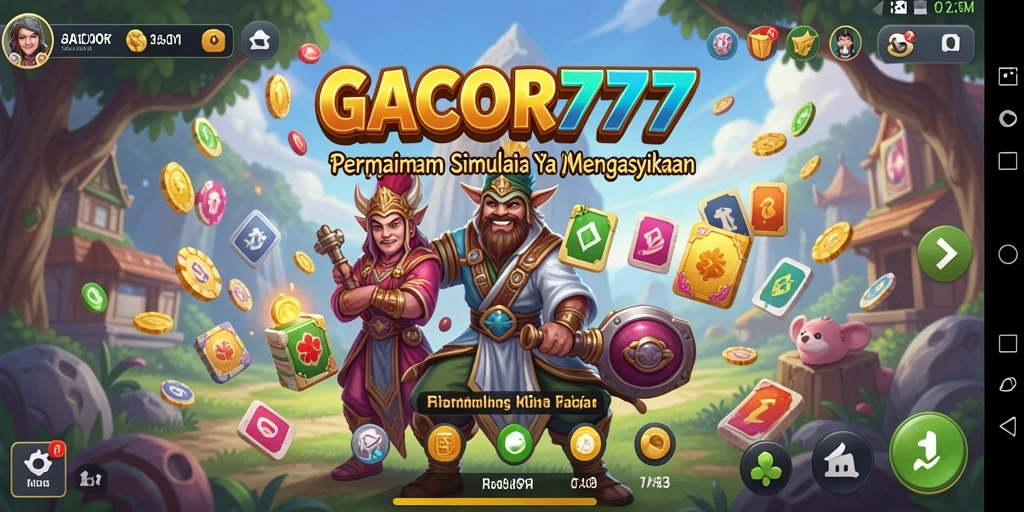 Tampilan gameplay menarik GACOR777 dengan grafik yang menawan.