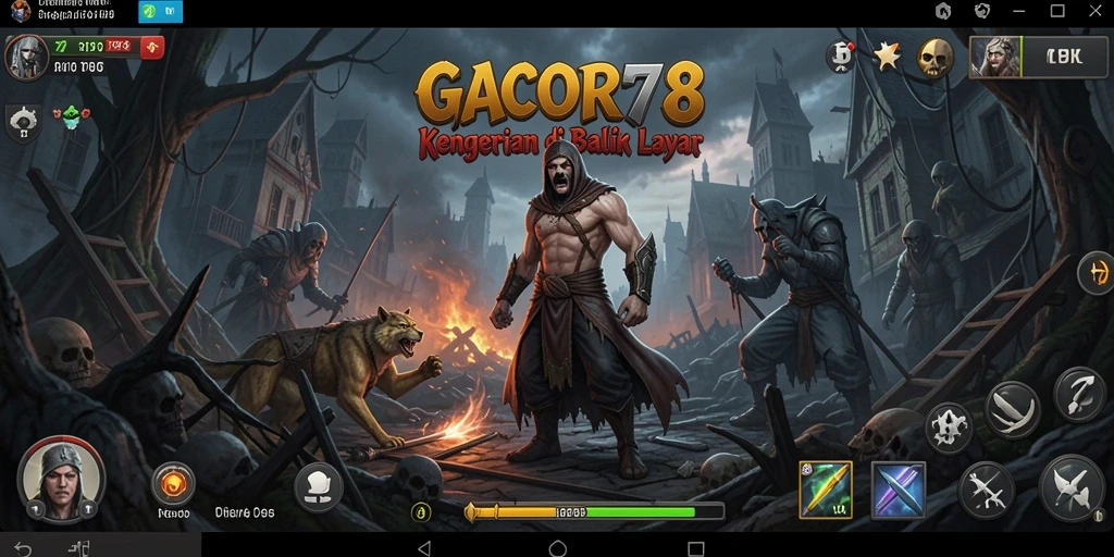 Screenshot menampilkan aksi ketegangan dalam permainan GACOR78.