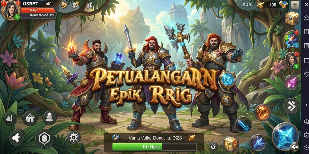 Tangkapan layar menampilkan aksi seru gameplay RPG IOSBET.