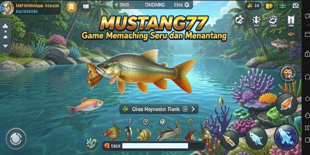 Tangkapan ikan yang epik di MUSTANG77 saat bermain.