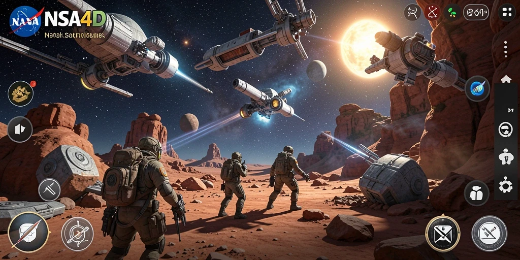 Tampilan menarik dari gameplay NASA4D yang seru dan santai.