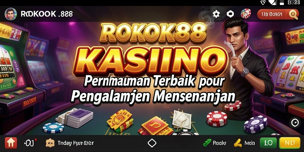 Screenshot gameplay ROKOK88 menampilkan keseruan permainan kasino.