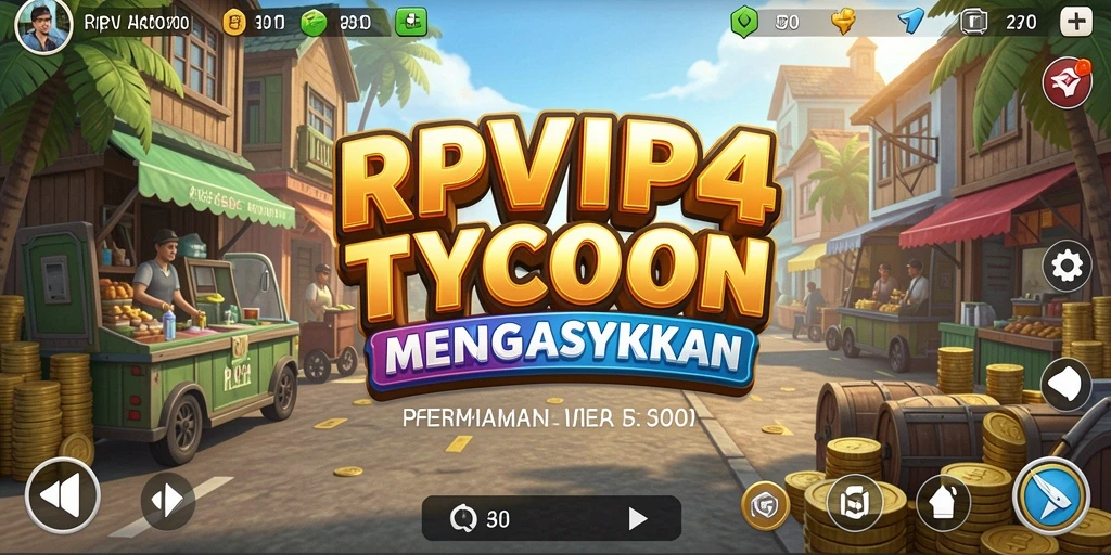 Tampilan gameplay menarik RPVIP4 dalam suasana Tycoon.